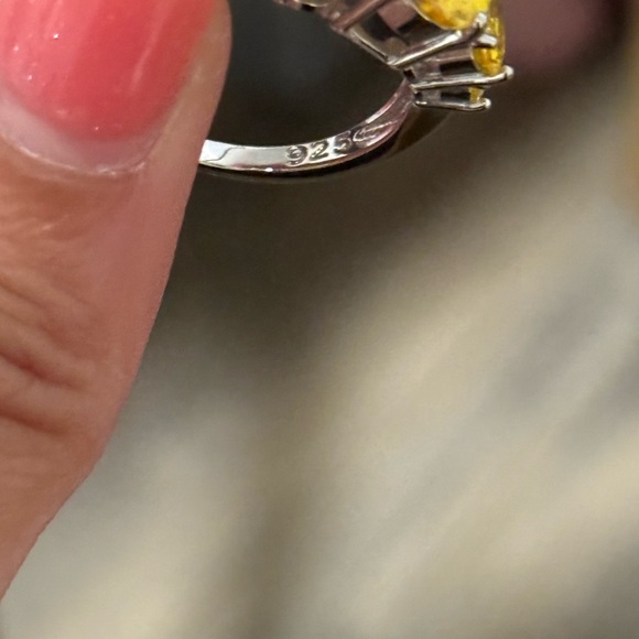 Vintage 925 Silver Ring Sz 8 - Picture 6 of 7